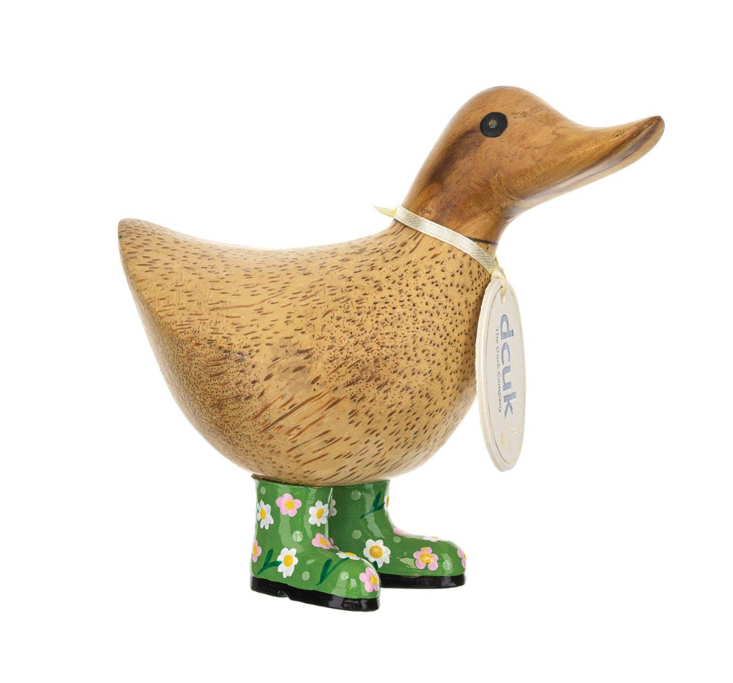 DCUK Floral Boots Ducky