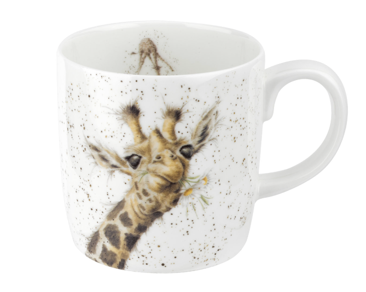 'Lofty' Giraffe Bone China Mug (14oz)