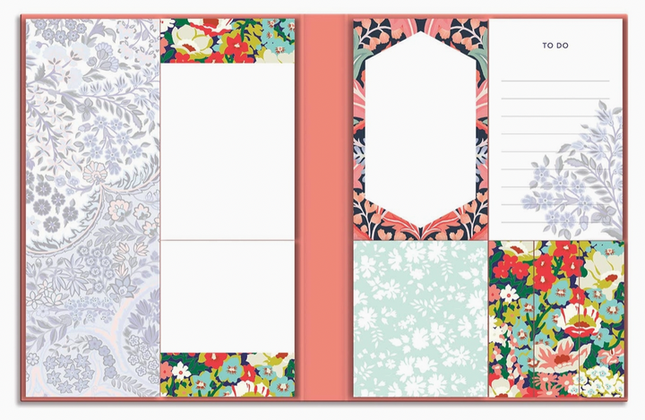 Liberty Floral Sticky Notes Hard Cover Book