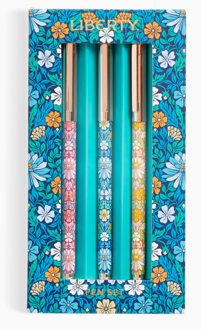 Liberty Moon Flower Pen Set of 3