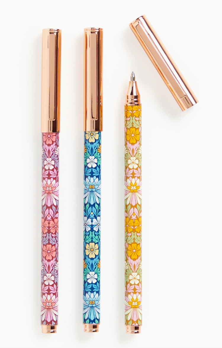 Liberty Moon Flower Pen Set of 3