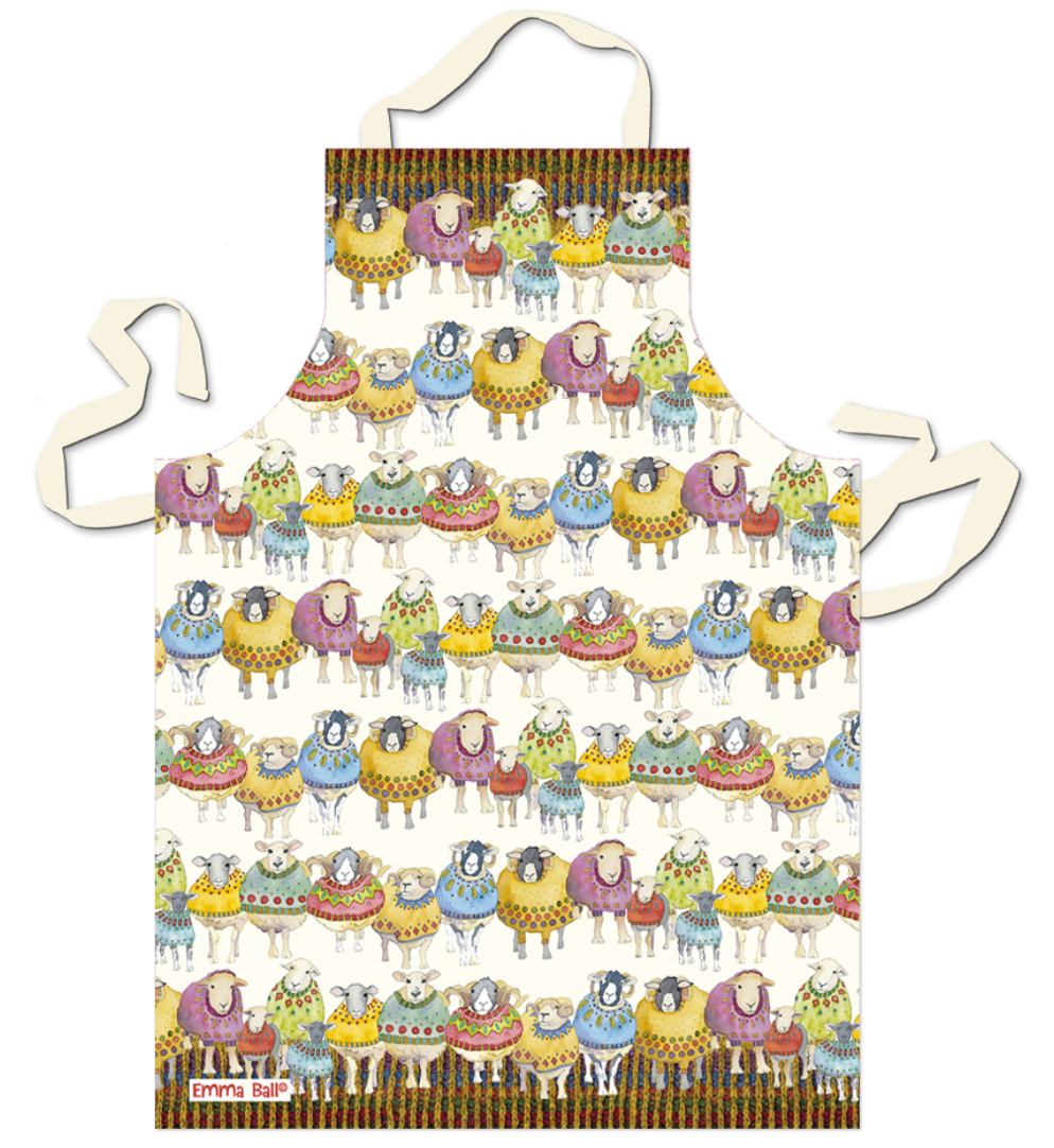 Sheep in Sweaters 2 Cotton Apron