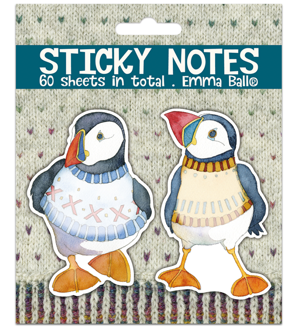 Woolly Puffins Sticky Note Set