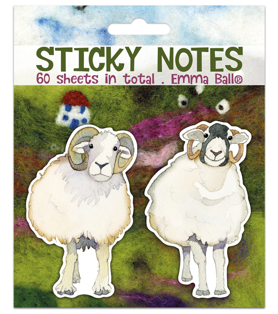 Felted Sheep Sticky Note Set – The Bee's Knees British Imports