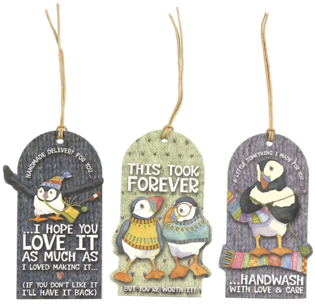 Woolly Puffins Crafting Tags