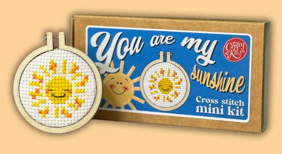 'You are My Sunshine' Mini Matchbox Cross Stitch Kit