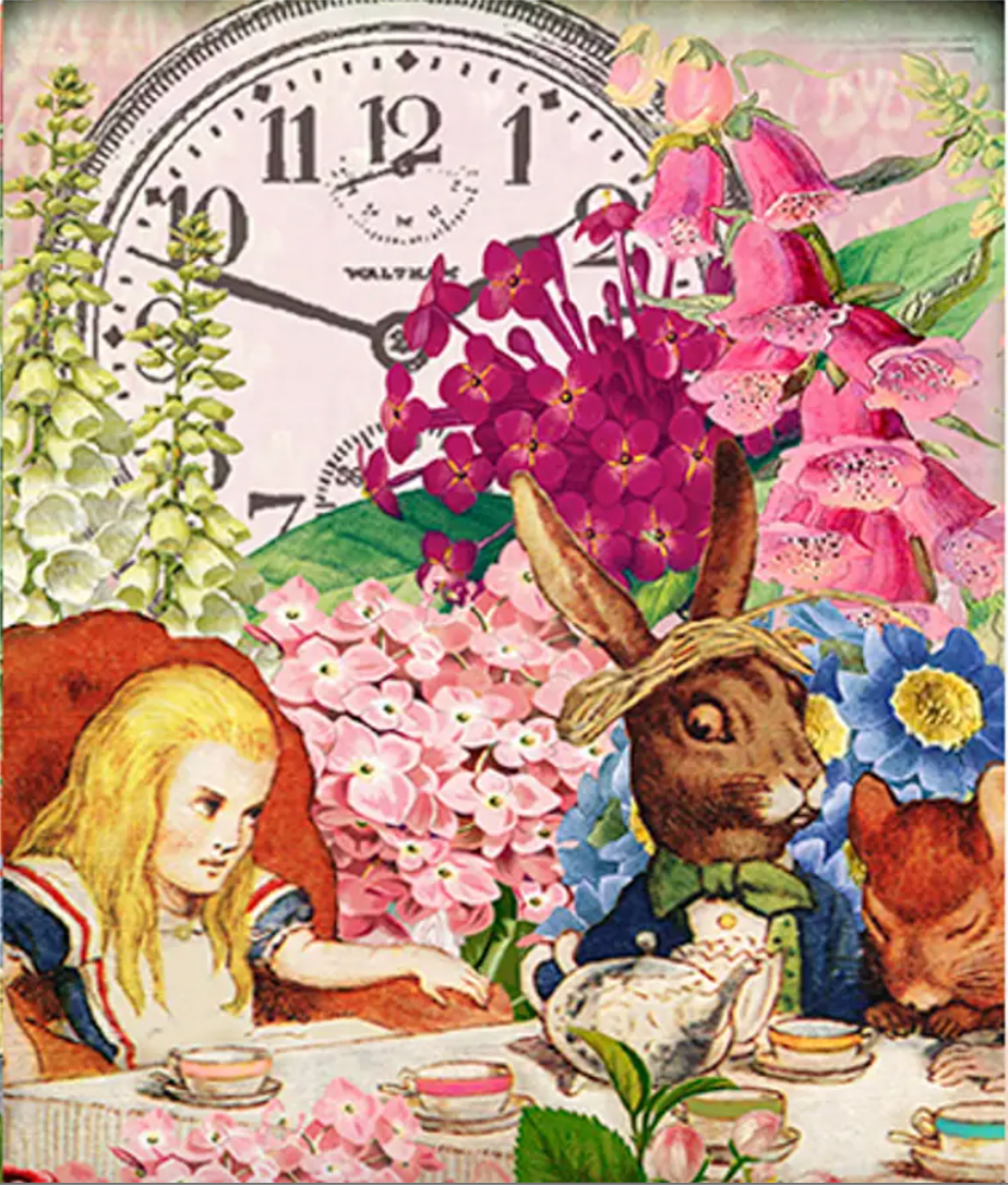 Alice In Wonderland - Tea Party Greetings Card