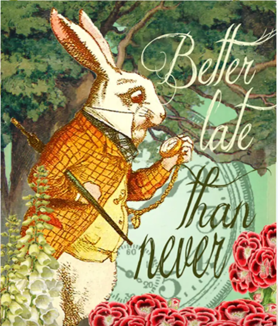 Alice In Wonderland - An Important Date Greetings Card