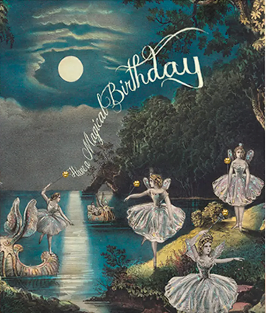 Fairy Grotto Birthday Greetings Card