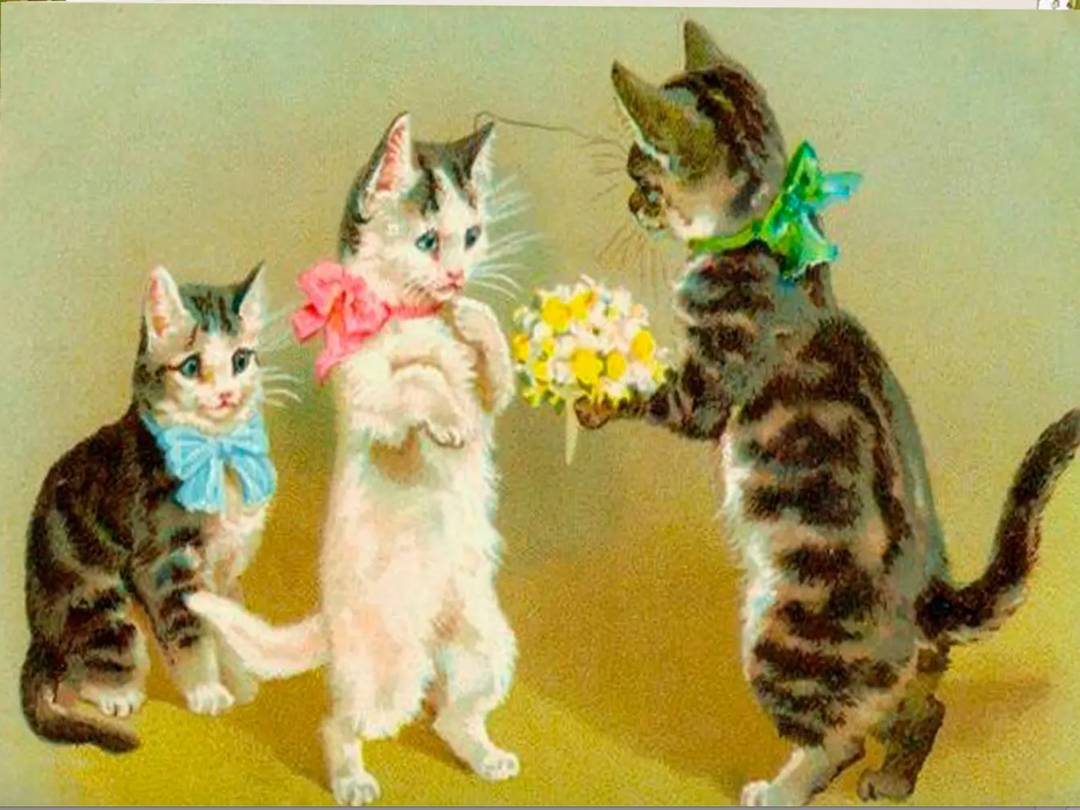 The Bouquet Little Vintage Greeting Card