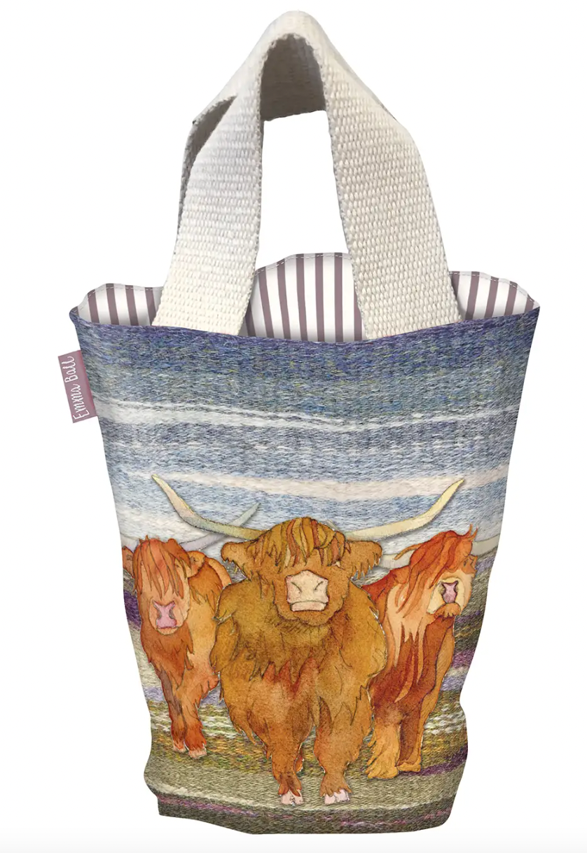 Highland Coos Small Bucket Bag
