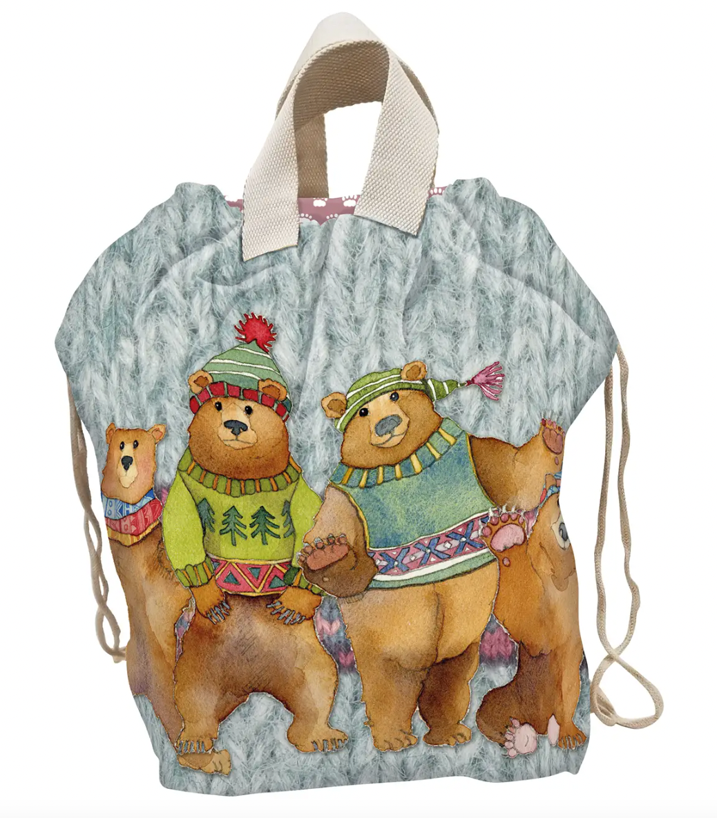 Woolly Bears Large Bucket Bag