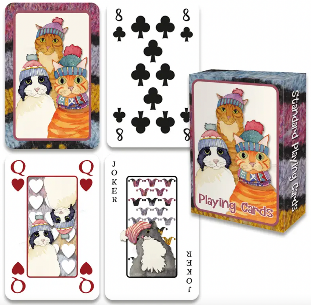 Cats in Hats Playing Cards