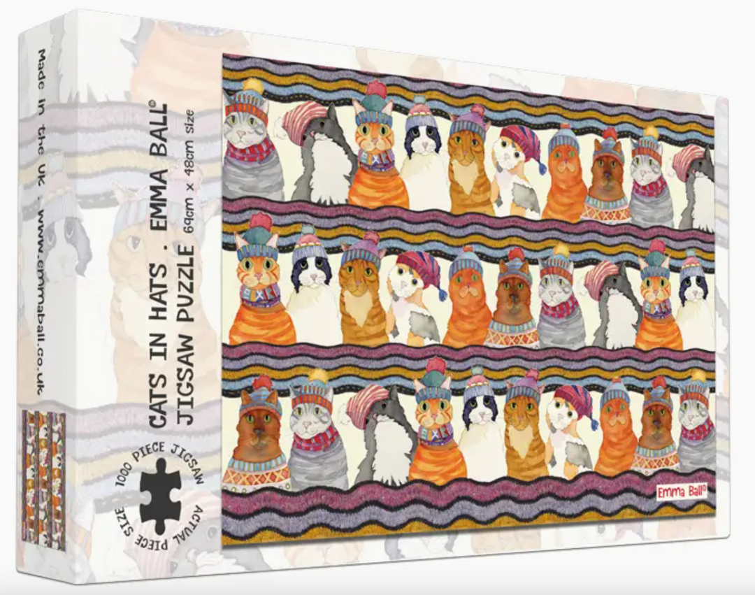 Cats in Hats 1000 Piece Jigsaw Puzzle