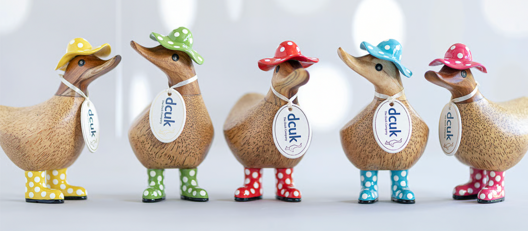 DCUK Spotty Hat and Boots Ducky