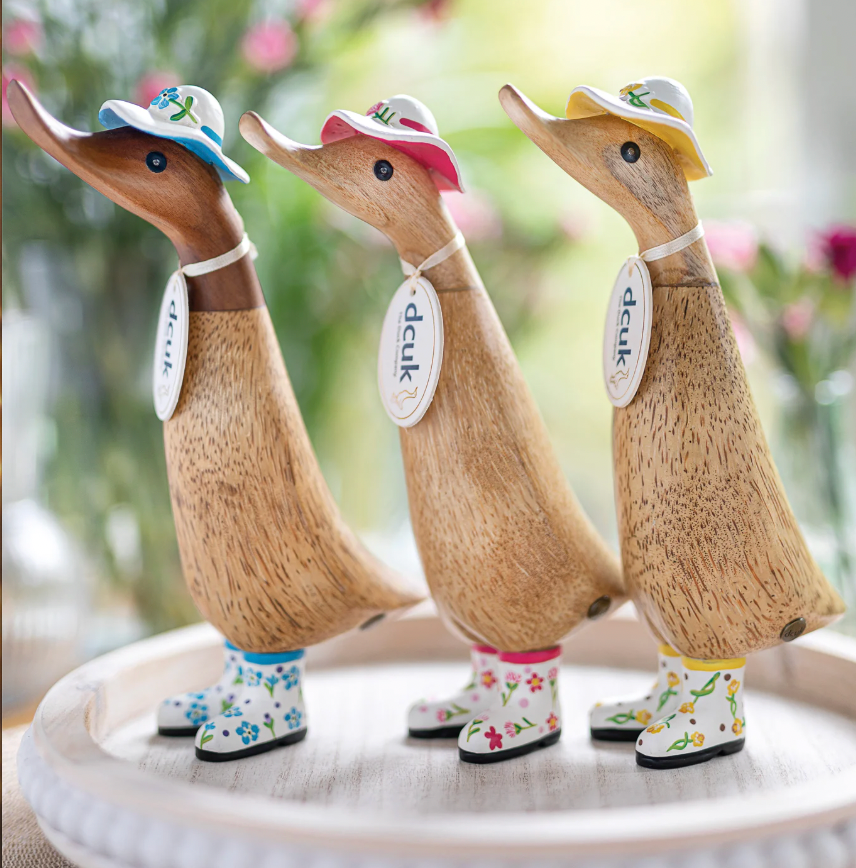 DCUK Duckling with White Flower Hat and Boots