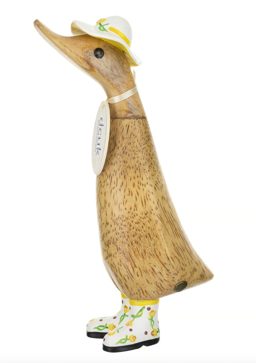 DCUK Duckling with White Flower Hat and Boots