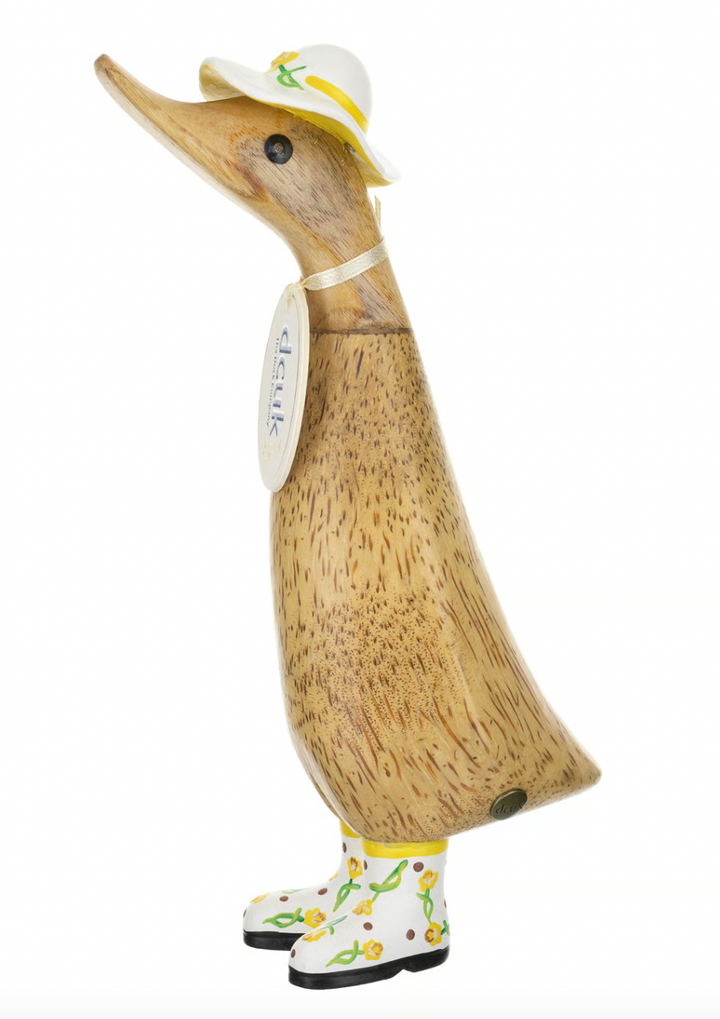 DCUK Duckling with White Flower Hat and Boots