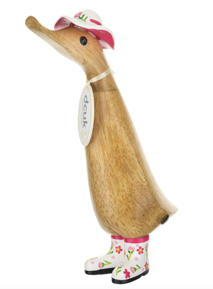 DCUK Duckling with White Flower Hat and Boots