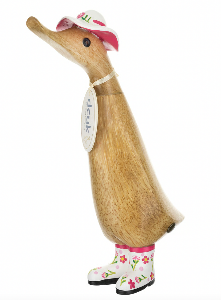 DCUK Duckling with White Flower Hat and Boots
