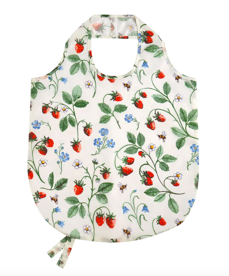 Strawberry Patch Packable Bag