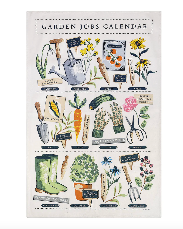 Time to Grow Jobs Cotton Tea Towel