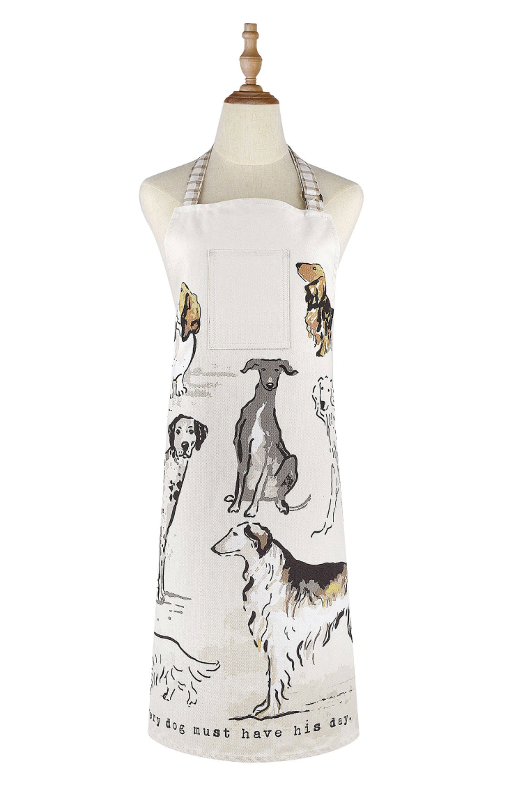 Country Dogs Cotton Apron