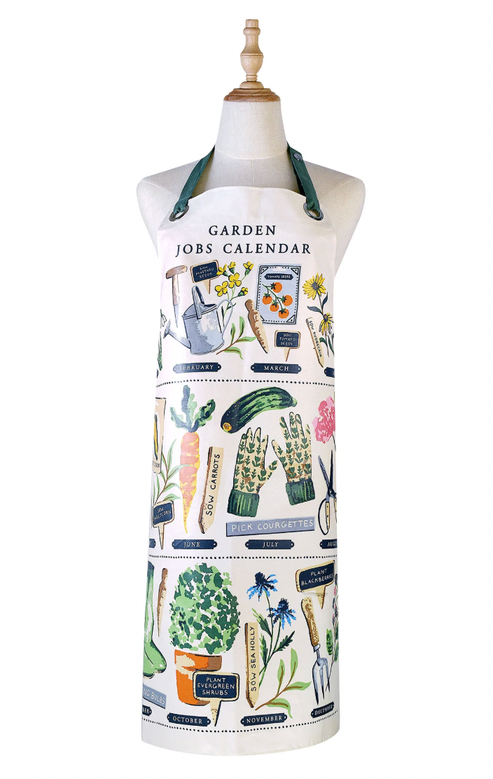 Time to Grow Oil Cloth Cotton Apron