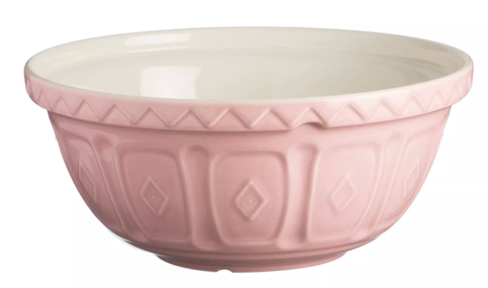 Powder Pink Colour Mix Mixing Bowl - Size 18 (10.2 in)