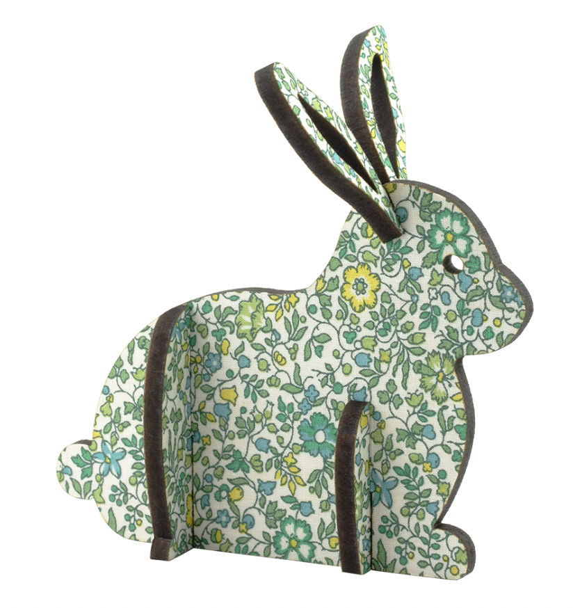 3D Wooden Bunny Standing Decoration