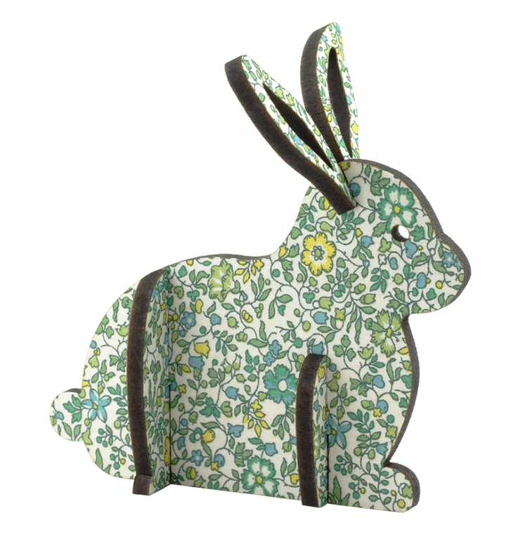 3D Wooden Bunny Standing Decoration