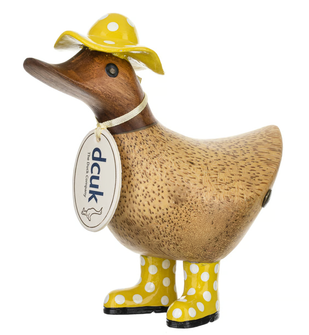 DCUK Spotty Hat and Boots Ducky