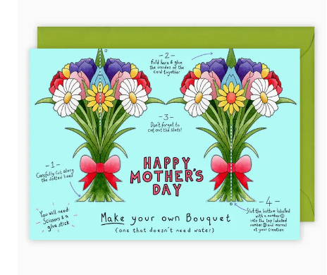 Make Your Own Bouquet Mother's Day Card