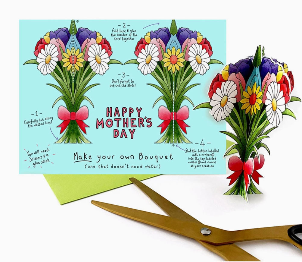 Make Your Own Bouquet Mother's Day Card