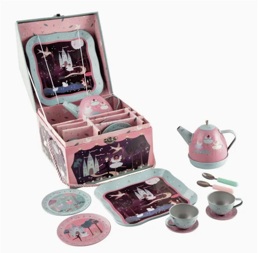 Swan Lake Musical Children's 10pc Tea Set