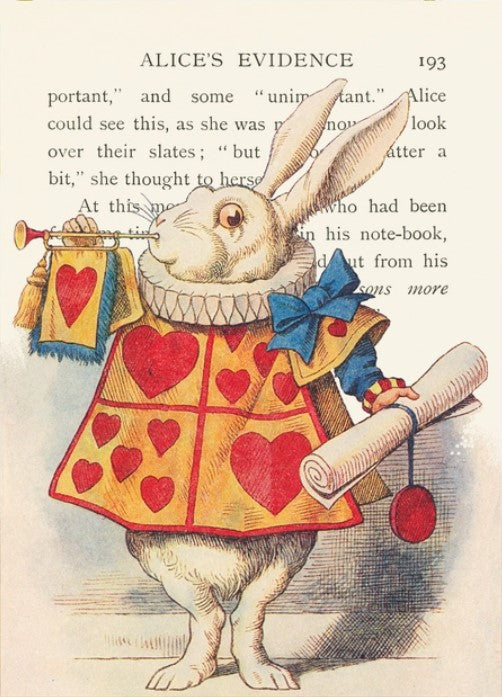 Alice In Wonderland - The Announcement Greetings Card