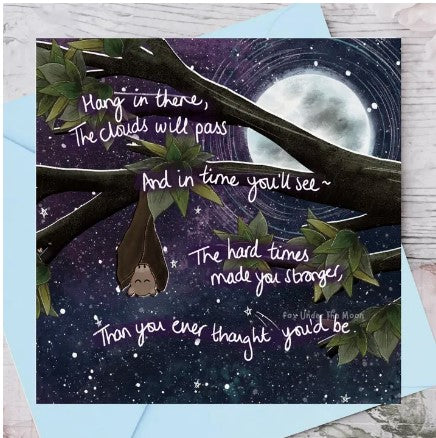 'Hang In There' Foiled Greeting Card