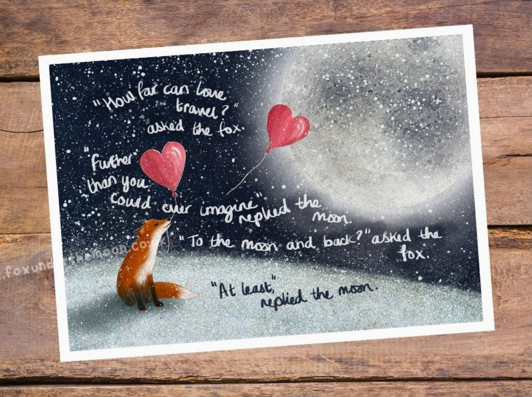 'To The Moon & Back' Art Print