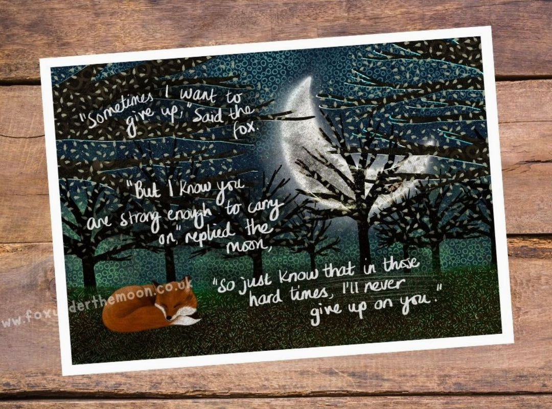 'Never Give Up' Art Print