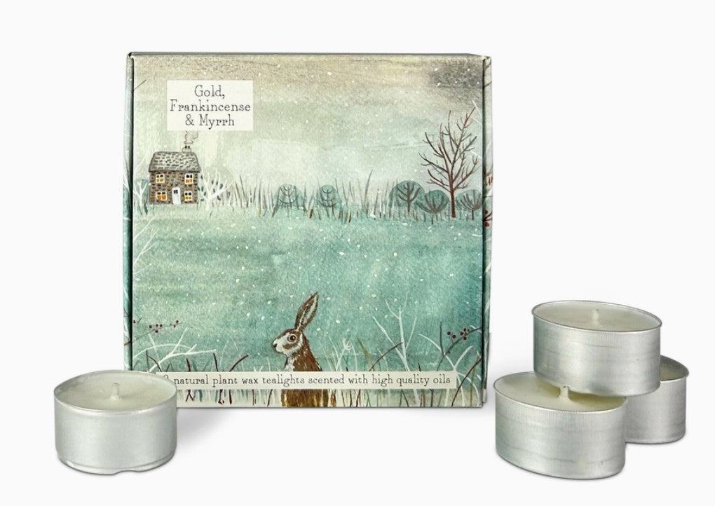 Gold, Frankincense & Myrrh - Box of 9 Tealights