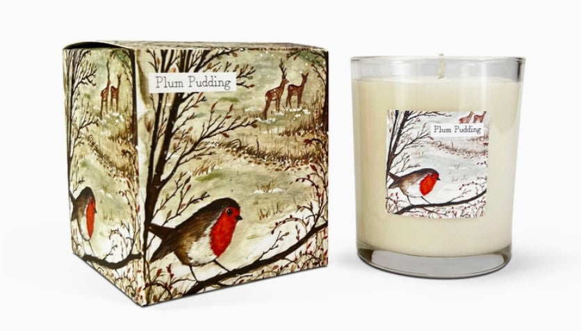 Plum Pudding Candle - Robin