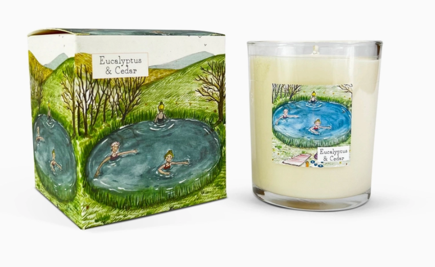 Eucalyptus & Cedar Votive Candle - Wild Swimming