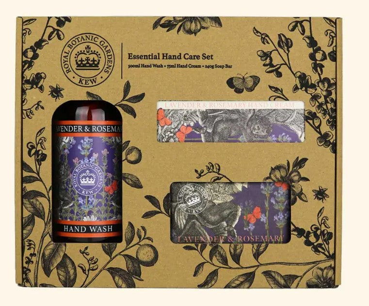 Kew Gardens Lavender & Rosemary Essential Hand Care Gift Box