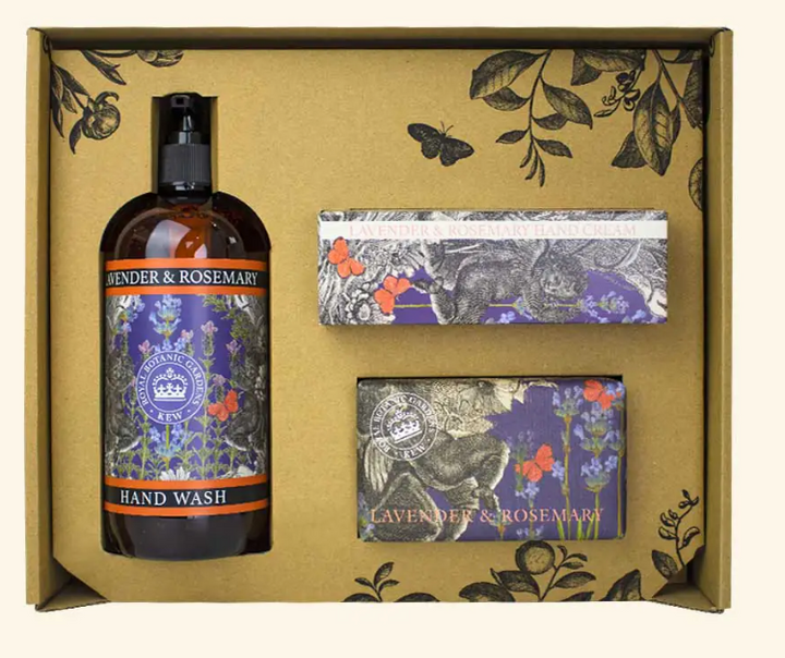 Kew Gardens Lavender & Rosemary Essential Hand Care Gift Box