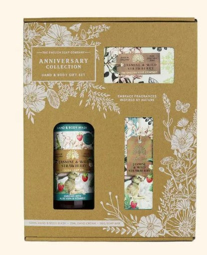 Anniversary Jasmine & Wild Strawberry Hand & Body Gift Set