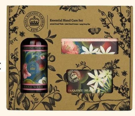 Kew Gardens Jasmine Peach Essential Hand Care Gift Box