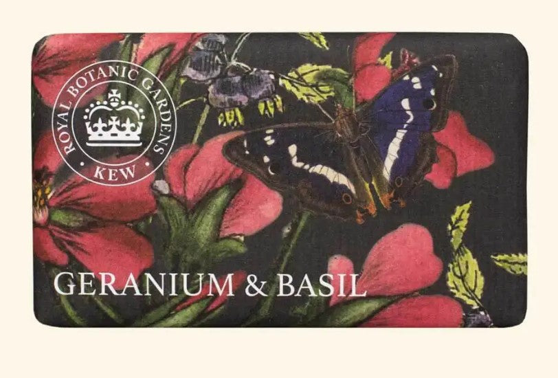 Kew Gardens Geranium & Basil Soap