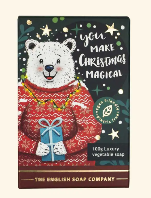 Christmas Polar Bear Mini Soap - 100g