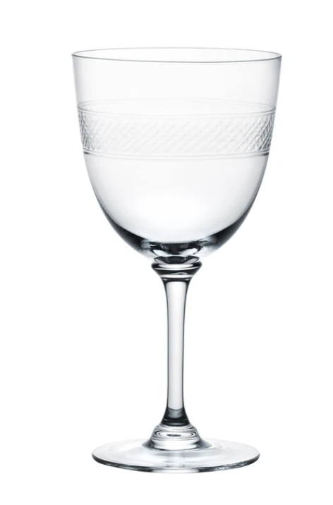 Wine Glass with Band Design