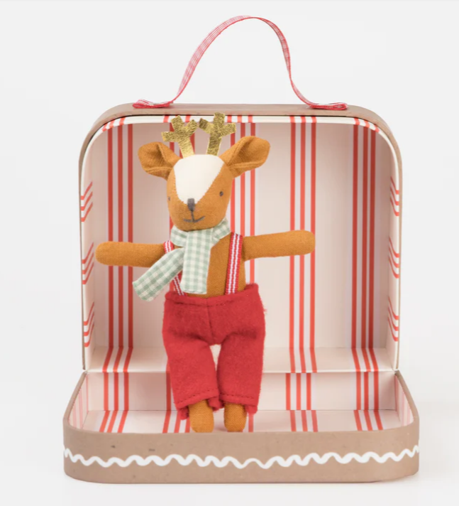 Reindeer Mini Doll & Suitcase
